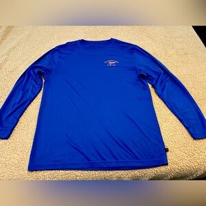 Men’s Long Sleeve rash guard, Key West, Bright Blue, Size XL